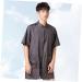SOESFOUFU Woman Hair Dye Clothes Men Jackets Barber Apron Cape Hair Dye Jacket Nursing Gown Mens Coat Thobes for Men Barber Vest Tank Tops Hair Dye Short Sleeve Work Nursing Clothes Shirt - Buy Online on GoSupps.com