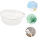 OFFSCH Transparent Plastic Washbasin Wash Basin Plastic Face Cleaning Basin Salon Washing Basin Wash Plastic Basin Foot Soaking Basin Kitchen Sink Bowl Wash Bowl Vegetable Bowl Baby Large Transparent 26.7x25.7cm - Buy Online on GoSupps.com