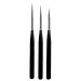 luoshaPUCY 3Pcs Nail Art Liner Brushes Nail Liner Striping Brush Nail Brushes for Nail Art Fine Designs UV Gel Polish Painting Striper Brushes Black