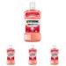 Listerine Smart Kidz Mild Berry (500 ml) antibacterial children mouthwash without alcohol & without sugar mouthwash protects against caries suitable for children from 6 years (pack with 4)