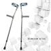 Safety Crutches Non-Slip Aluminum Crutches are Light and Wearable Crutches Handles are Ergonomic and Suitable for Elderly Rehabilitation silverB Beautiful Scenery Bathing in Sunlight - Buy Online on GoSupps.com