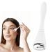 Eye Roller Face Roller Mini Ice Roller Facial Massage Roller Eye Cream Applicator Handheld Metal Eye Roller Skin Care Tool for Relief Facial Puffiness White