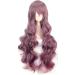 YEESHEDO 32 Ash Purple Long Wavy Curly Cosplay Wig with Bangs for Women - Heat Resistant Synthetic Wig for Party Costume Anime Halloween (Taro Purple) - Buy Online on GoSupps.com