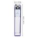 Nail Clippers with Magnifying Glass - Sharp Heavy Duty Steel Blade for Accurate Cutting - Purple+White - Buy Online on GoSupps.com
