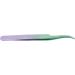 Eyelash Extension Tweezers | Curved Travel Tweezers in Purple & Green Gradient | Ideal for Professionals - Buy Online on GoSupps.com