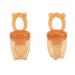 Baby Fruit Feeder Pacifier 2PCS - Silicone Toddler Feeding Tool | Easy Grip & Educational for Safe Eating - Buy Online on GoSupps.com