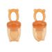 2 pieces baby fruit feeder pacifier pedagogical baby toys fresh food silicone safe anti -leaking infant tooths