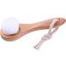 1PC Facial Cleansing Brush Manual Face Brush Bamboo Charcoal Bristles Wooden Handle for Washing Face Deep Pore Exfoliation Wash Makeup Massaging Brush - Buy Online on GoSupps.com