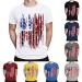 Men's T Shirt 4th of July Funny T Shirts Graphic 3D Printing Summer Tops USA American Flag Independence Day Tees A-01-3-black XX-Large