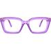 MMOWW Oversized Reading Glasses for Women - Anti Blue Light Square Frame (Transparent Purple 3.0) - Buy Online on GoSupps.com
