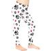 Youngerbaby High Waist Kids Leggings | Butt Lifting Workout Capris for Teens | Black Paws Print | Size 12-13 Years - Buy Online on GoSupps.com