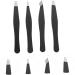 12 STK Mini Eyebrow Tweezers Set - Pointed Precision Tweezers for Women's Beauty - Sloping Lace Steel - 3 Black Sets - Perfect for Eyebrow Grooming - Buy Online on GoSupps.com