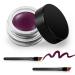 Erinde Waterproof Gel Eyeliner  Long Lasting Cream Eyeliner Gel Pot  High-Intensity Pigments Smudge-Proof Eye Liner Makeup  Water-Resistant Eyeliner with 2PCS Brushes 09 Dark Purple