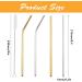 10PCS Metal Straw Stainless Steel Straws 0.2 * 8.4Inch Straws Drinking Reusable Smoothie Straws Reusable with 7.9Inch Cleaning Brush(4 Straight 4 Bent 2 Brush) - Buy Online on GoSupps.com