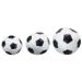 Lena 62161 - Soft - Sports balls 3 Set motif football black / white size soft balls 7 cm 9 cm and 14 cm on the net game balls for children from 1 year soft foam balls for playing and swimming