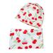VUCDXOP Baby Children's Cotton Hat Scarf Set Winter Boys Girls Beanie Hats + Tube Scarf Set of 2 Autumn Winter Soft Cotton Beanie Hat Neckerchief Round Scarf Neck Warmer Set Color#16 L (Suitable for 3-7 year old children)