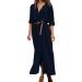 WILLBEST Womens 2024 Floral Boho Dress Trendy Short Sleeve High Split Ruffle Layered A Line Flowy Long Midi Long Sundresses 1627-zayeh-c-navy L