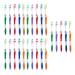 Natraco Bulk toothbrush set with hygienic references premium quality individually packed colorful toothbrushes medium-sized bristles perfect for travel packages donations hotels (25 pieces) 25 Count