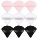 9 Pieces Triangle Powder Puff Super Soft Face Triangle Makeup Puff for Face Body Loose Powder Cosmetic Foundation Makeup Tools for Women Girls Gift(Black, White, Pink) Black, White, Pink-9pcs
