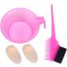 minkissy 6 Sets Hair Salon Tool Hair Dyeing Comb Hair Dyeing Supplies Hair Coloring Kit Hair Coloring Brushes Hair Bleach Styling Brush Hair Dye Tool Baking Oil Pink Hair Dye Bowl - Buy Online on GoSupps.com