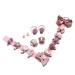 Buy CHTENG Kids Hair Clips - Cute Bow Butterfly Elastic Bands & Barrettes for Baby - Dark Pink Hair Accessories - Buy Online on GoSupps.com