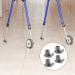 MABSSI Walker Ski Glides 4 Pieces Heavy Duty Walker Glides Walker Feet Replacement Accessories Walker Glide Skis for 1 1/8 Inch Tubes Tool - Buy Online on GoSupps.com