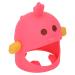 Handheld Pacifier Chew Toy Silicone Portable Easy to Use Baby Teether Soother Nightgown Watermelon Red