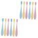 Gatuida 12-part set manual soft toothbrush maternity toothbrush toothbrush treat children's travel toothbrush children's toothbrush tongue scratching gently training brush