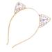 AWAYTR Crystal Cat Ears Hair Hoop Headband - Floral Hair Accessories for Women and Girls | Perfect Christmas Gift - Buy Online on GoSupps.com
