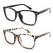 Cyxus glasses blue light filter glasses without strength anti-blue lights from laptops smartphones tablets and other screens 15-black & leopard