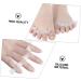 FRCOLOR Silicone Bunion Toe Spreader & Separator - 2 Pairs, Five Toe Splitter, Toe Adjuster, Stretchers for Bunions - Little Toe Protectors - White x2pcs - Buy Online on GoSupps.com