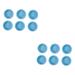 HOMSFOU 12 Pcs Mold Chess Silicone Baking Fondant DIY Cake Cajas para Con Chocolate Silica Gel 3D Baking Tools Manual 3.5X3.5X0.8CMx2pcs Bluex2pcs