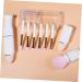 Beavorty 3 Sets Makeup Brush Set Sponge Brow Brush Facial Kit Eye Shadow Brush Eye Shadows Brush Make up Brush Makeup Brush for Girls Cosmetics Brush White Travel Tool Artificial Fiber Face - Buy Online on GoSupps.com