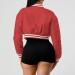 Veste en Cuir V ritable Femme - Blouson Moto Court D contract Femme | Manteau Hiver en Cuir Rouge pour Printemps et Automne - Buy Online on GoSupps.com