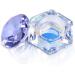 Kapmore Diamond Shape Glass Nail Dish with Lid Portable Manicure Crystal Bowl Fashion Nail Powder Cup Holder Glassware Care Tool for Manicure - Buy Online on GoSupps.com