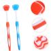 Buy Healvian 10 STK Professional Tongue Cleaning Brush | Fresh Breath & Oral Care Tools - Blue & Orange | International Shipping Available - Buy Online on GoSupps.com