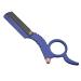 SYH & AQYE Barber Straight Edge Razor Holder Professional Straight Edge Razor For Men with a simple blade replacement mechanism Bart shape Bartform tool (blue)