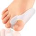 Bukihome upgrade pack with 10 Bunion Cushions protectors Sport Bunion Pad & Toe Spacer Set Bunion Corrector with separator for the big toe Bunion Relief with Gel Shield for Men & Women (White)