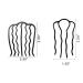 4 Pcs Black Hair Side Combs Hair Fork Clip Set- Hair Pins for Buns Updo French Twist, Stylish Alloy Hair Clips for Women - Buy Online on GoSupps.com