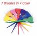 Rainbow Hair Coloring Dye Mixing Kit - Set of 7 Bowls and Brushes - Buy Online on GoSupps.com