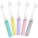 WLLHYF 5 PCS Mini Folding Travel Toothbrush Kit with Case - Portable Soft Bristles for Adult Kid Camping - Buy Online on GoSupps.com
