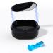 Denture Bath Box & Brush Set with Mirror - Black | Denture & Retainer Case - Buy Online on GoSupps.com