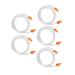 Haofy 5 Pack Replacement Enema Hose Universal 1.5 M Length Universal Colon Cleansing Hose for Home