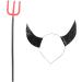 LIFKOME 2 Sets Devil's Horn Buckle Devil Tridents Prop Demon Costume Accessories Kit Devil Accessories for Halloween Costumes Make up Hair Headbands Pitch Fork Devil Costume Plastic - Buy Online on GoSupps.com