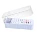 Duroecsain Nail drill case 40-hole organizer for manicure drill bits | Transparent dustproof storage box for sanding enamel gel cuticle care