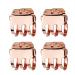 Kitsch Small Hair Clips for Women - Recycled Plastic Small Claw Clips & Mini Claw Clips for Hair  Mini Hair Clips for Thin Hair  Tiny Jaw Clip for Hair | Hair Clips Small Claw  4 Pcs Rose Gold