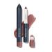 TRE'STIQUE treStiQue Matte Lip Crayon Matte Lipstick With Built-in Lip Gloss Balm 2-in-1 Lip Liner Set With Lip Crayon and Lip Balm Lipstick and Lip Gloss Balm Lip Kit (Florence Fig Refillable)
