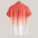 Hawaiian Tie Dye Beach Shirt Men's Casual Stylish Fit Orange XL - Buy Online on GoSupps.com