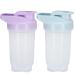 Hiusity Shaker protein shake protein shaker with ball for super creamy fitness protein shakes protein shake cup gym Shaker durable exhaustive odor -neutral shake cup 300ml 300ml blue+purple