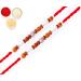 Ghasitaram Gifts Rakhi for Brother Rakhis Online - Set of 2-6332 Fancy Thread Rakhis Set of 2 Rakhis